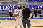 Mikayla Pucci 1000th  Wheaton College women's basketball’s Mikayla Pucci is honored after scoring her 1000th career point. - Photo By: KEITH NORDSTROM : Wheaton, basketball, Mikayla Pucci, 1000th